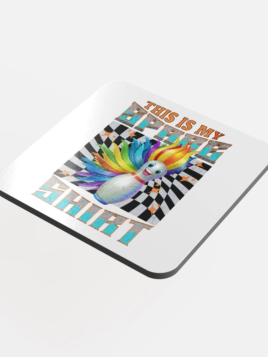 This Is My Spare Shirt Bowling Rainbow Mohawk Pin Coaster product image (4)