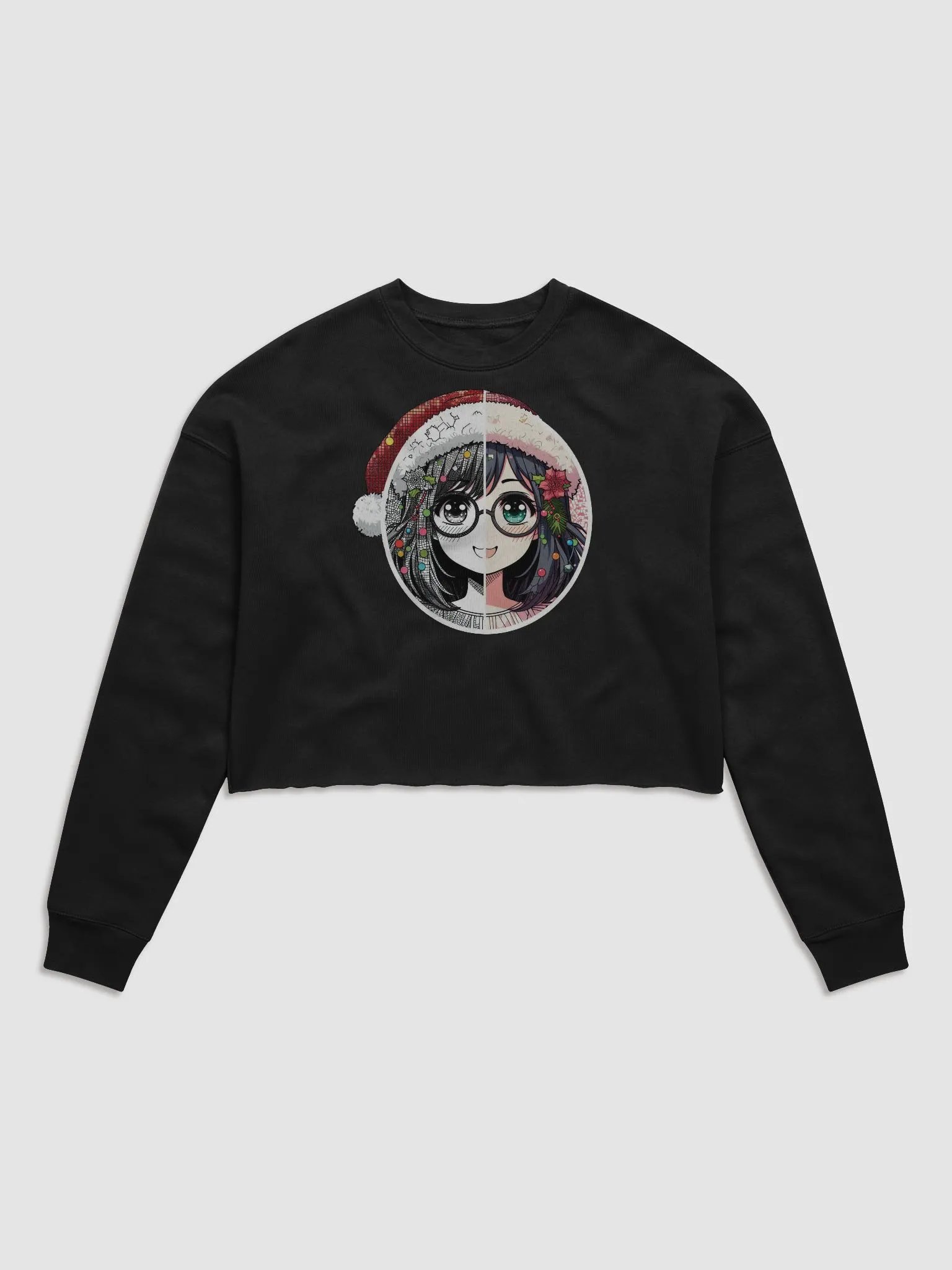 Gold Dot Fleece Crop Sweatshirt product image (1)