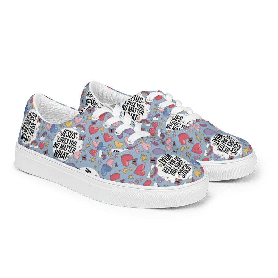 Divine Love Lace-Up Canvas Shoes product image (10)