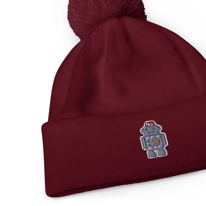 Pixel Robot pompom beanie product image (2)
