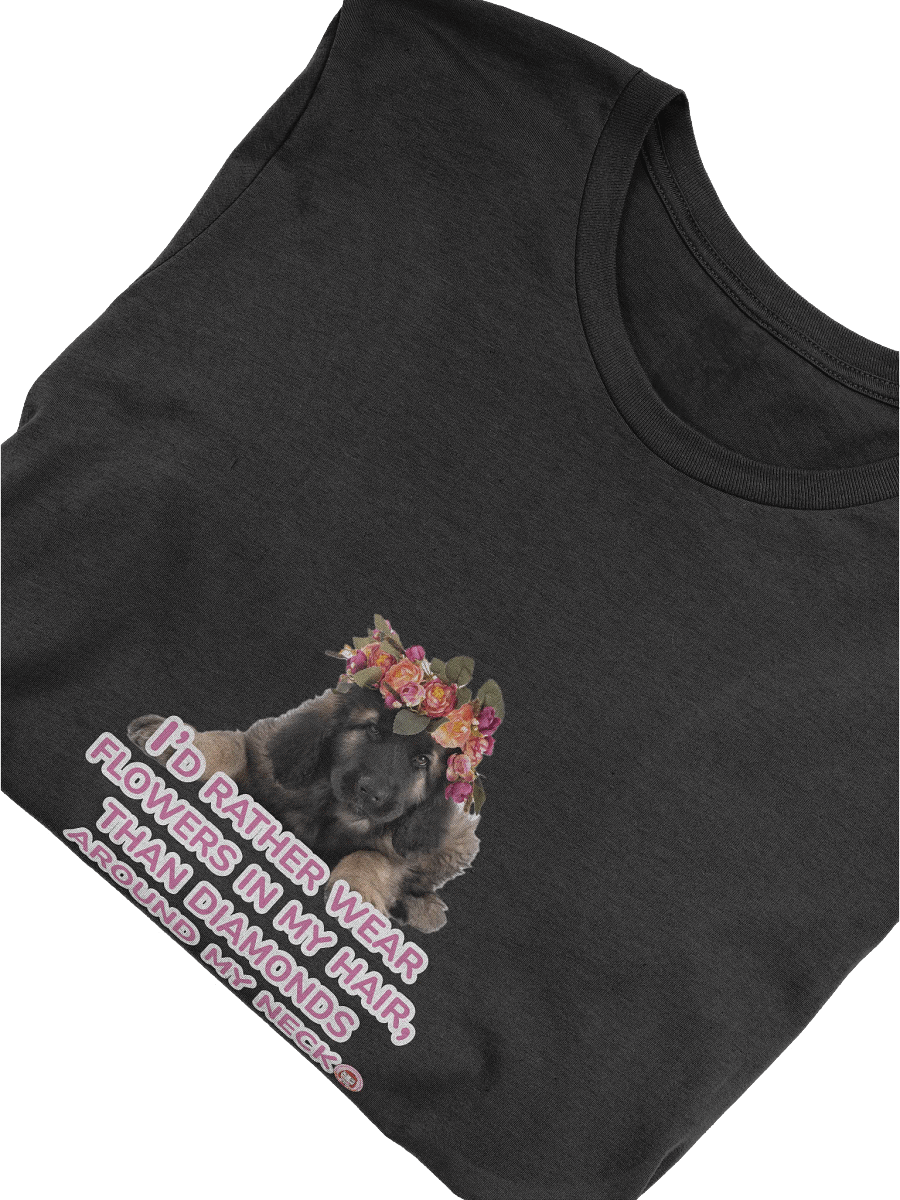 Floral Pup Statement Tee - 