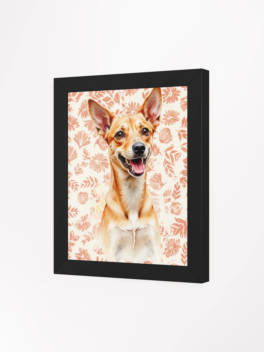 Potcake Floral Framed Art Print product image (16)