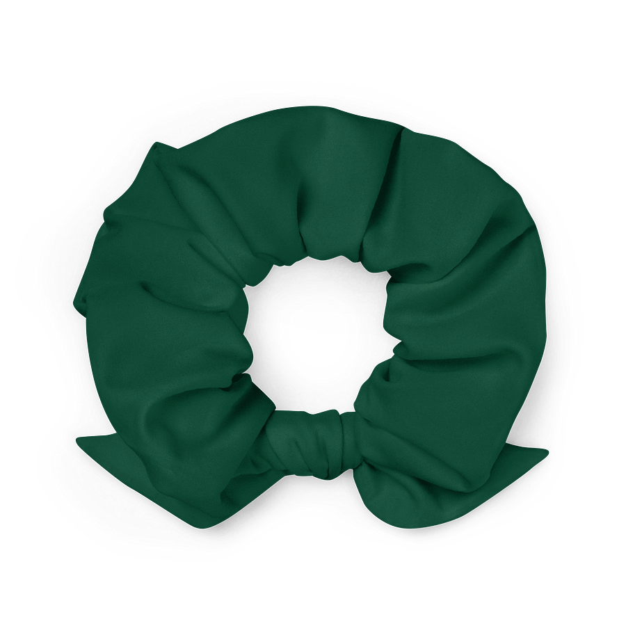 Out of Touch Billionaire Money Green Solid Color Eco Friendly Scrunchie with a Bow product image (2)