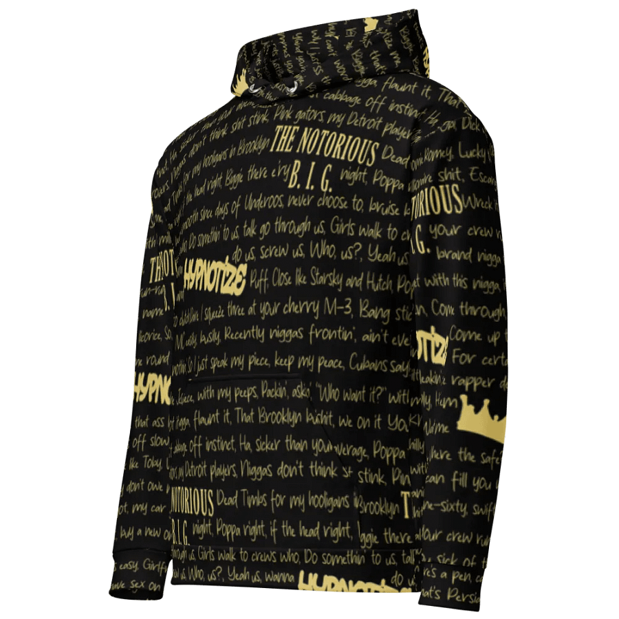 Hypnotize - The Notorious B.I.G. - BLACK w/GOLD - Unisex Hoodie product image (1)