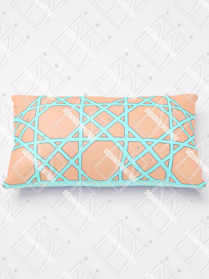 Tropical Mint Trellis Pillow product image (1)