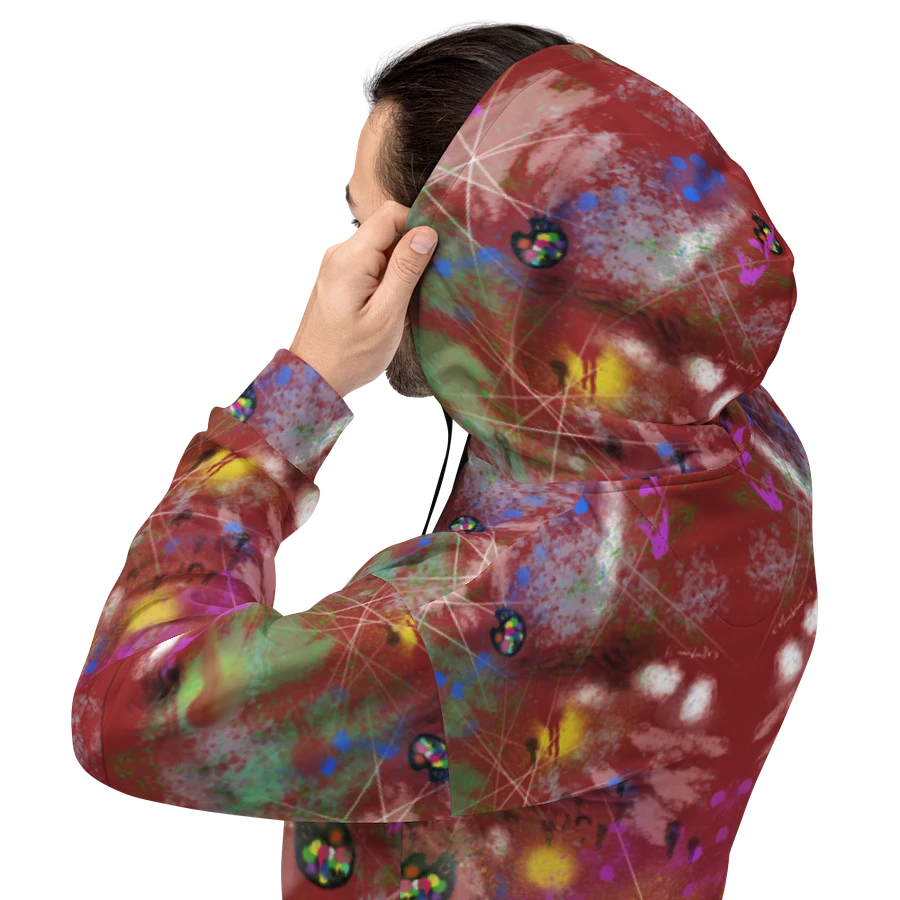 Splatter-Wear #2 All-Over-Print Unisex Hoodie/Red product image (8)