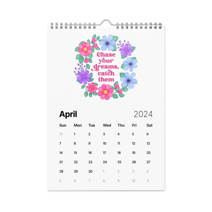 Vibrant Floral Motivational Quotes Calendar product image (8)
