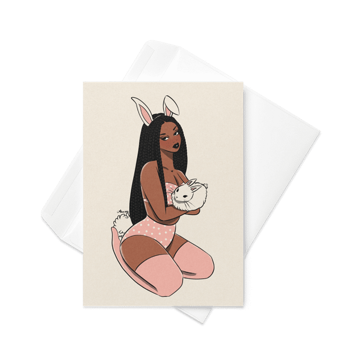 Bunny Greetings - Cute Easter Card product image (1)