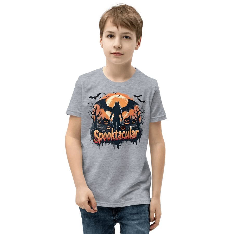 Spooktacular Cat Moonlight Kids T-Shirt product image (2)