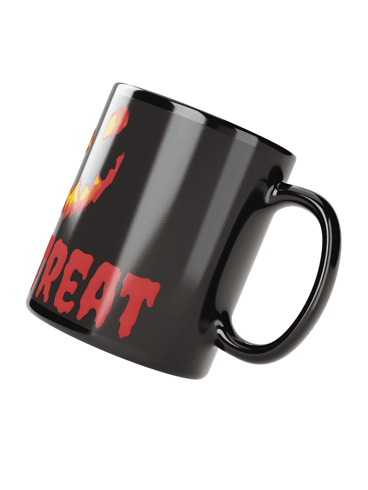 Fiery Halloween Faces Black Mug product image (2)