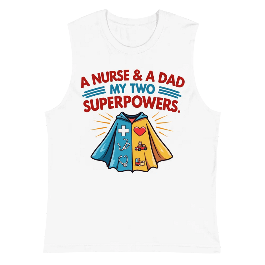 Superhero Nurse & Dad Muscle Tank product image (6)