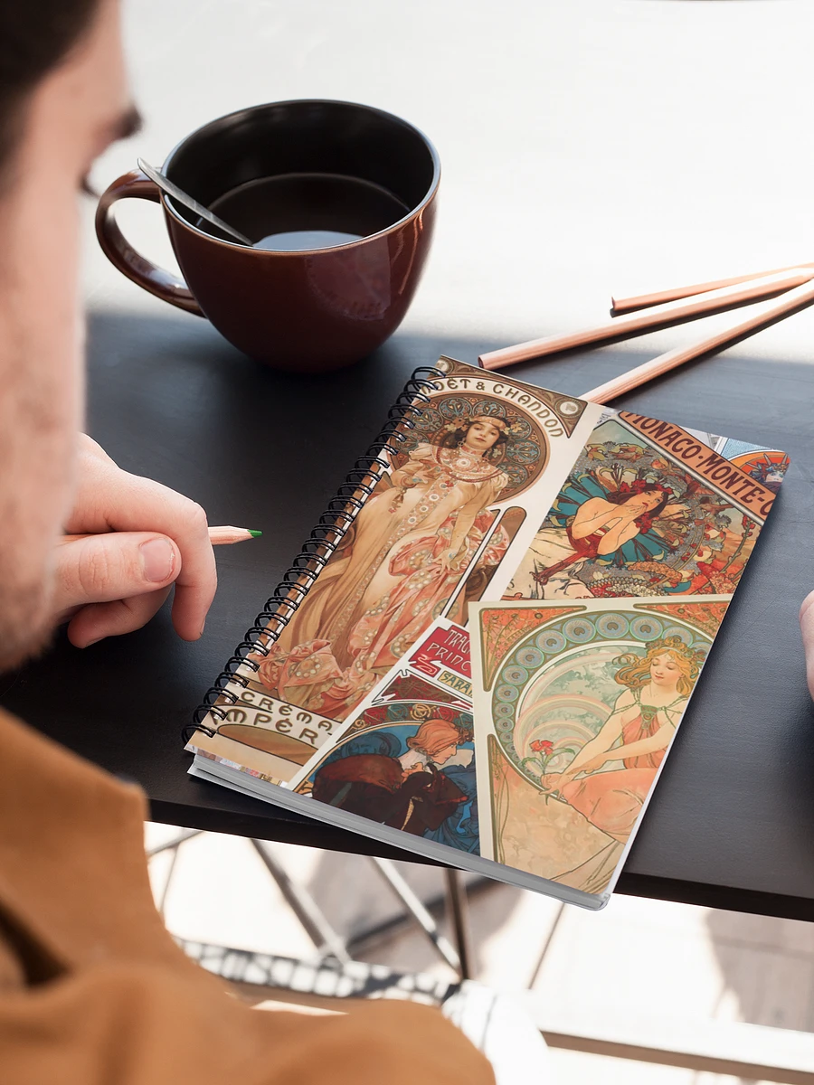Vintage Mucha Print Notebook product image (3)