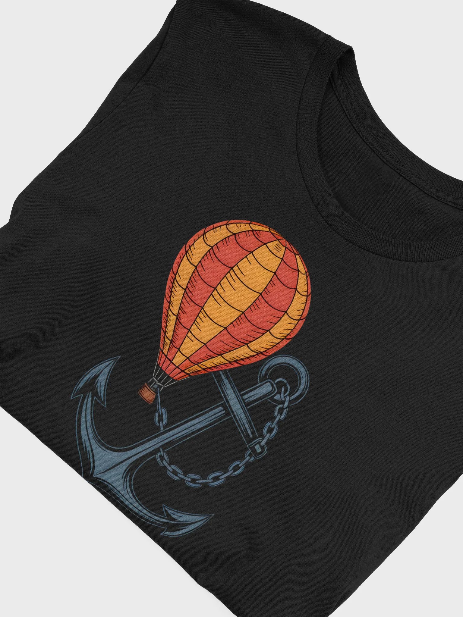 Stagflation Graphic Tee | Stuck & Soaring Balloon & Anchor Design product image (5)
