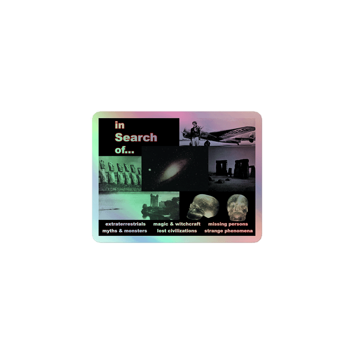 In Search of... Holographic Sticker product image (1)
