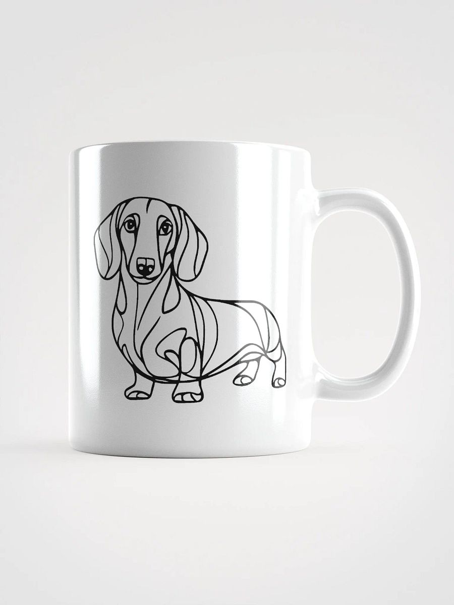 Minimalist Dachshund Line Art Mug for Dog Lovers product image (1)