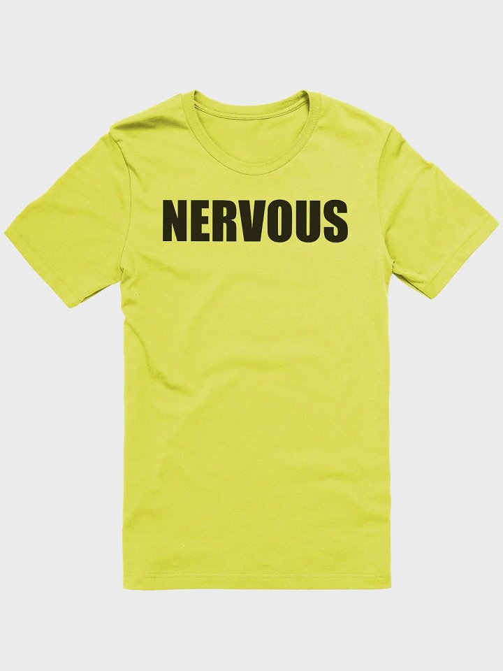 NERVOUS supersoft unisex t-shirt product image (2)