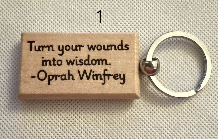 Wooden Engraved Keychains with Sayings & Quotes | Sweet, Sassy, Friendship & Love (3) product image (1)