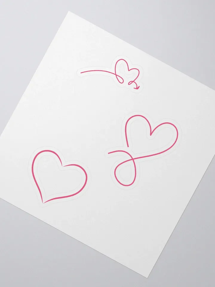 Hollow hearts sticker product image (8)
