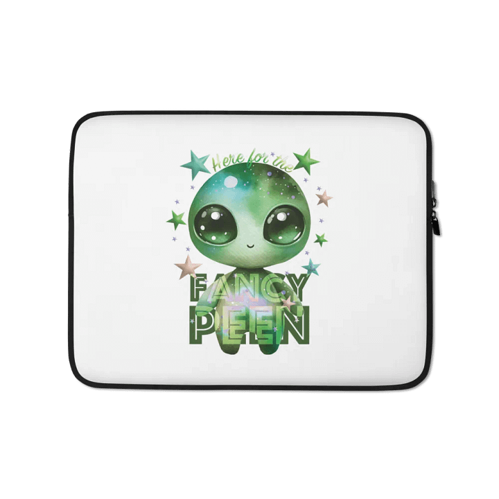 Fancy Alien Laptop Sleeve (Green Dude) product image (1)