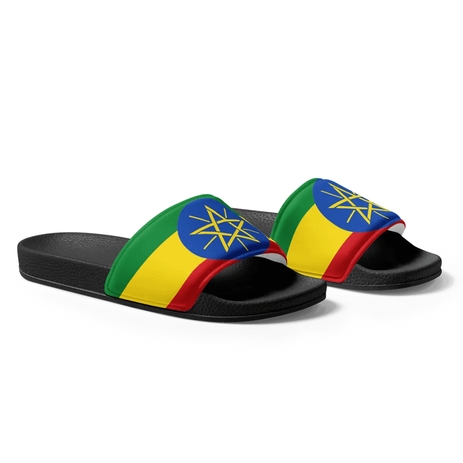 Ethiopian-Star and Stripes Women's Slides product image (4)
