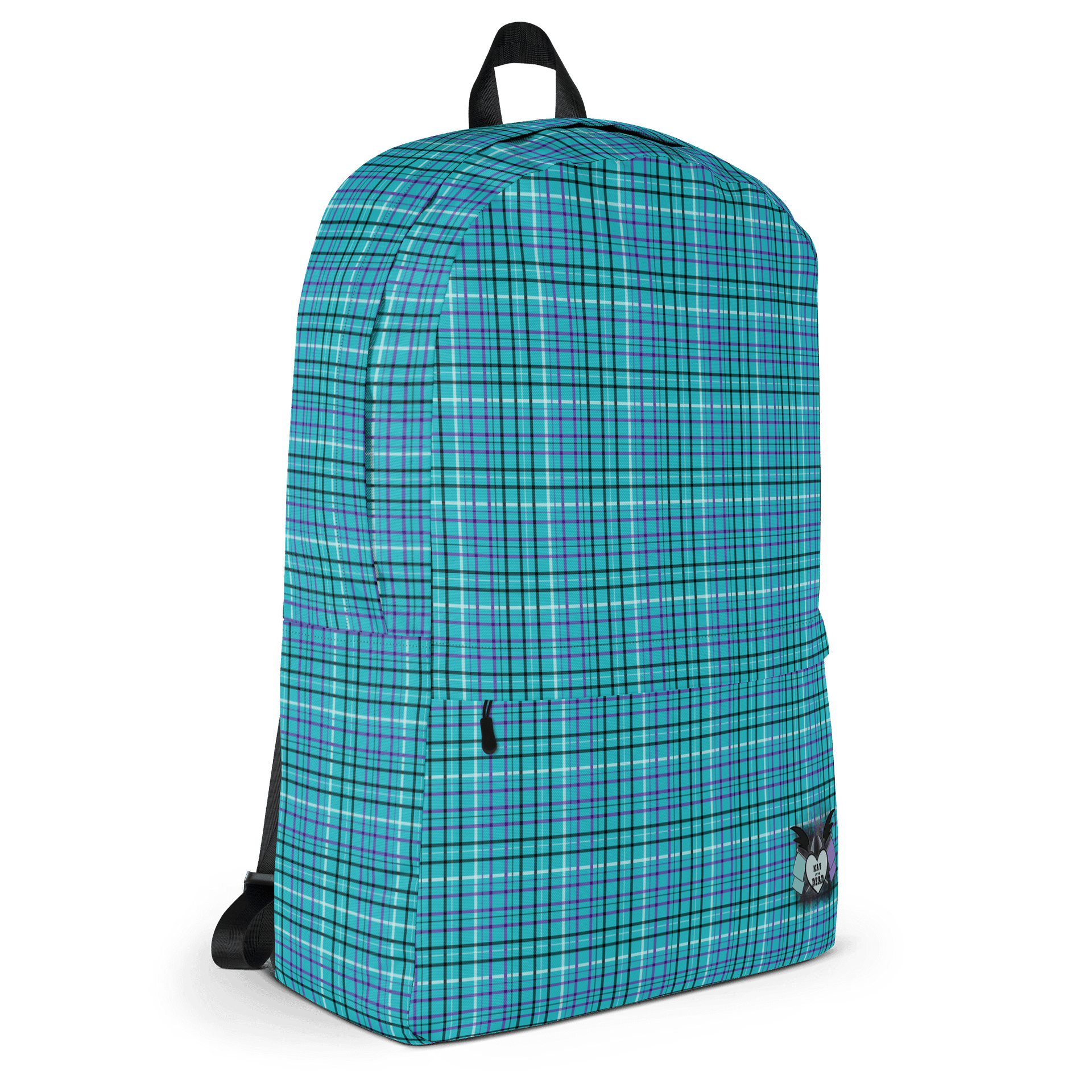 Teal Plaid Backpack product image (3)