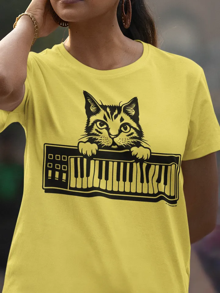 Synthesizer Cat T-Shirt product image (1)