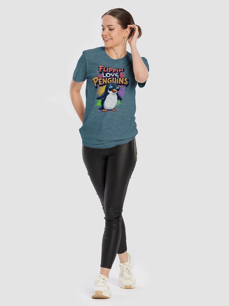 Flippin Love Penguins T-Shirt, Funny Penguin Graphic Tee, Cool Penguin Lover Shirt, Cute Cartoon Animal T-Shirt, Gift for Penguin Fans product image (11)