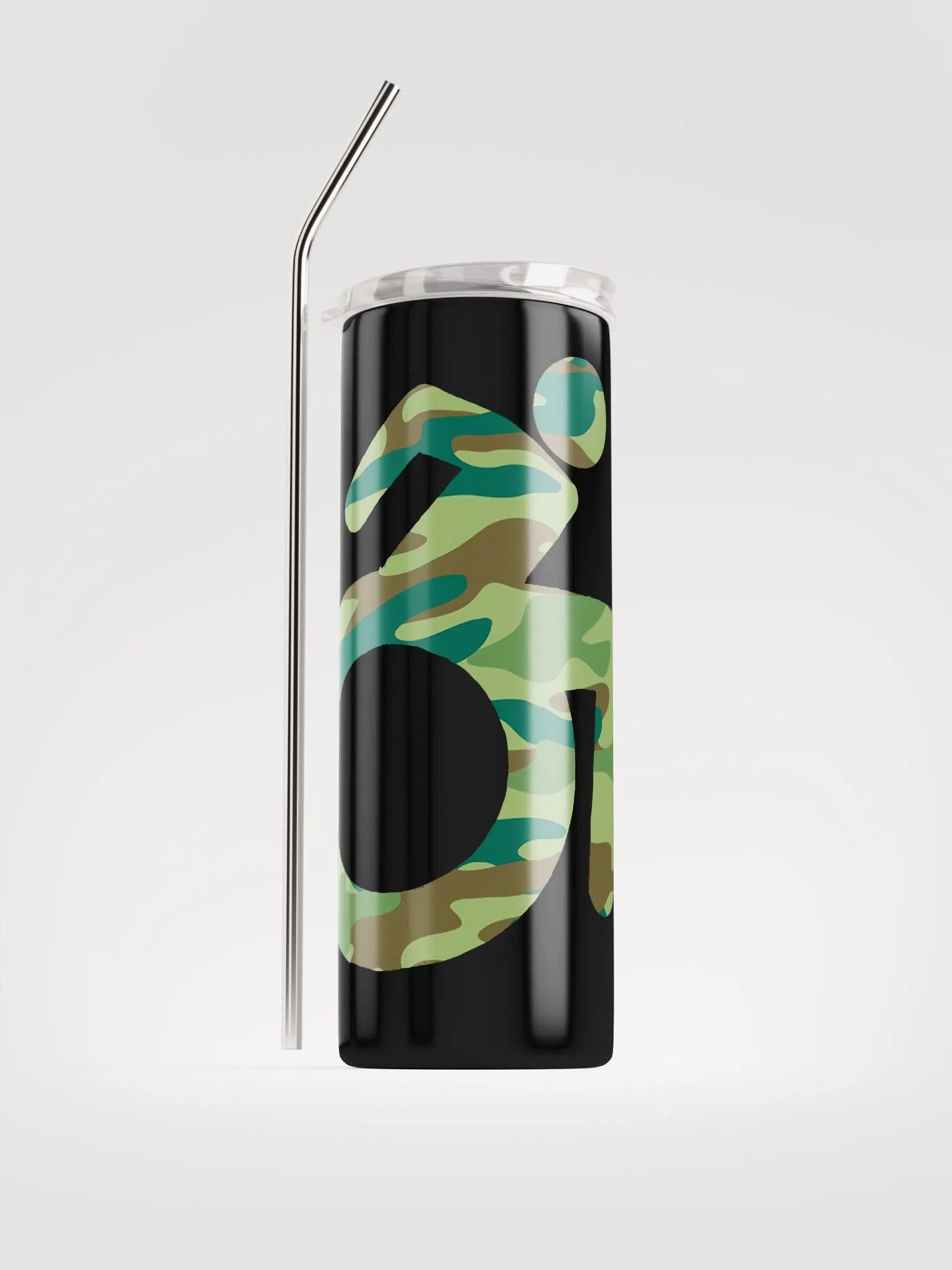 Wheelie, Green Camo SS Tumbler product image (1)