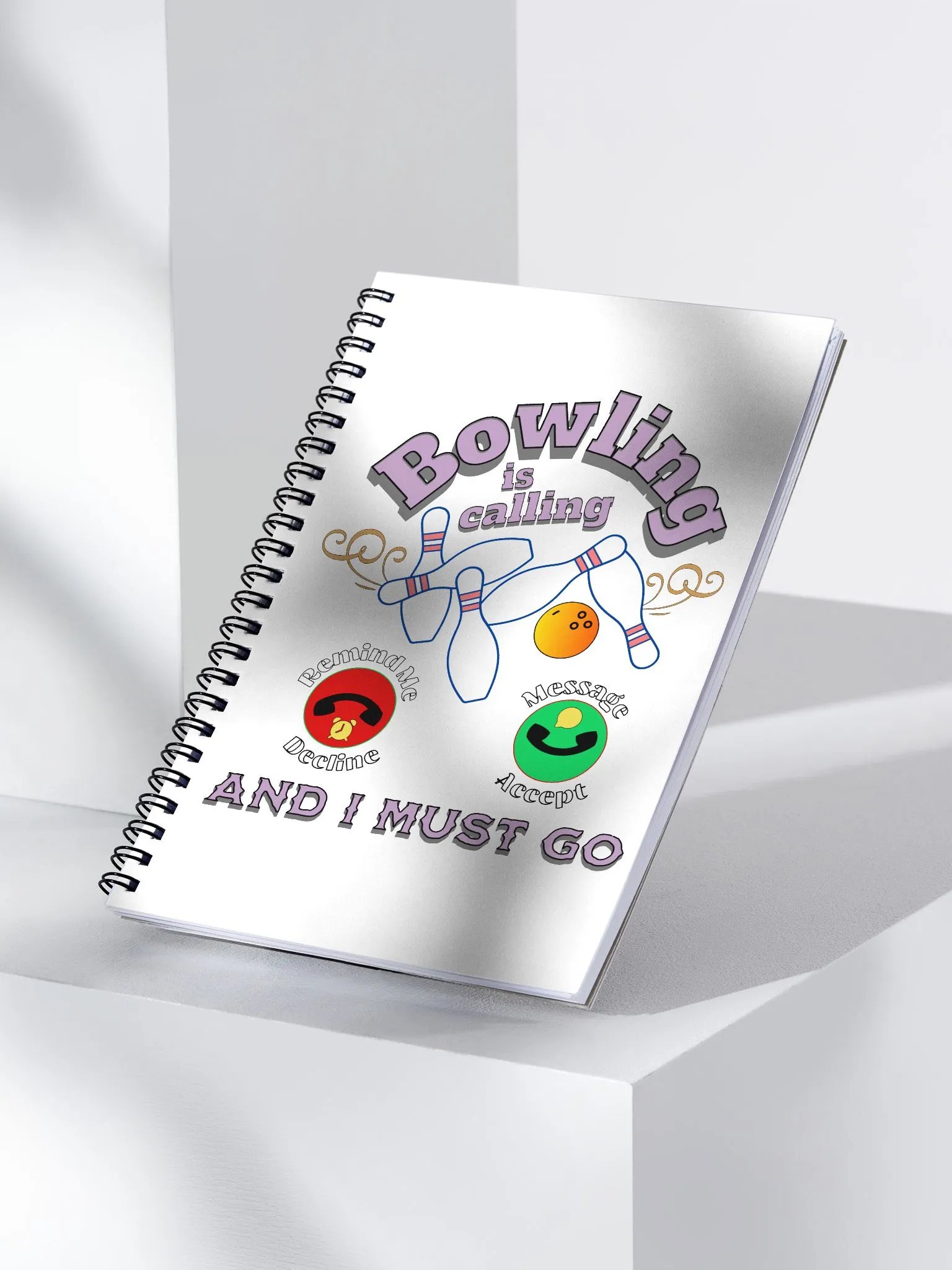 Bowling is Calling Spiral Notebook product image (2)