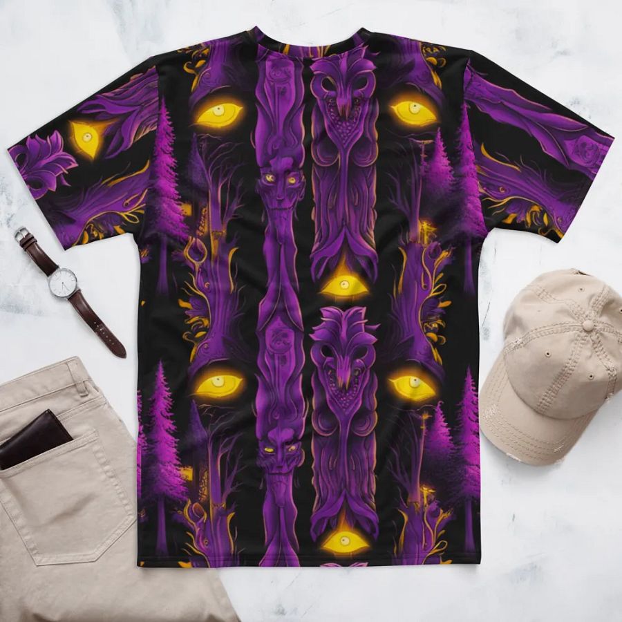 Haunted Forest Glowing Eyes T Shirt product image (7)