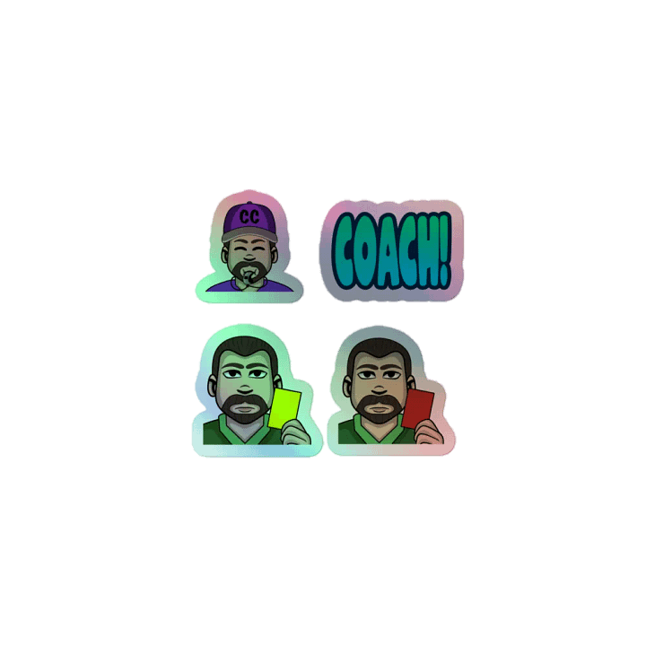 4 set of Stickers Holographic product image (1)
