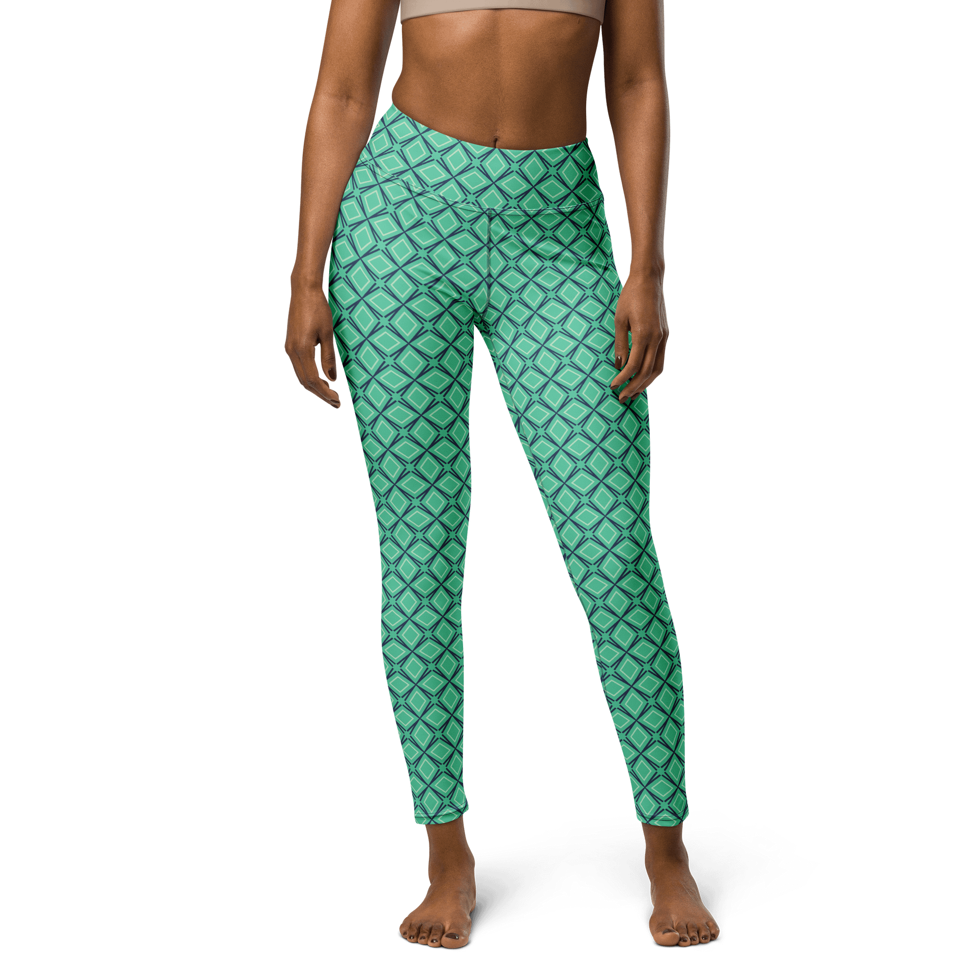 Geometric Illusion Print Yoga Leggings product image (1)