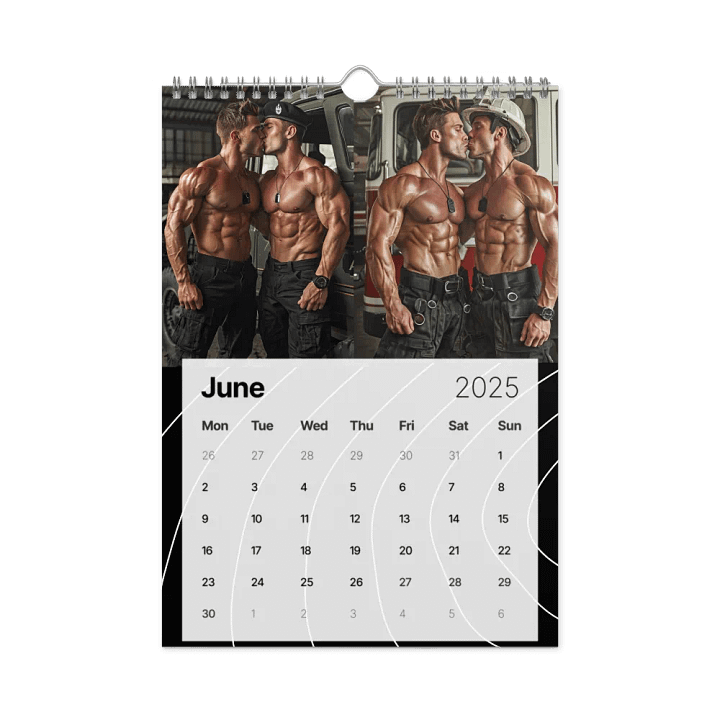 2025 Muscle Hunks Calendar product image (1)