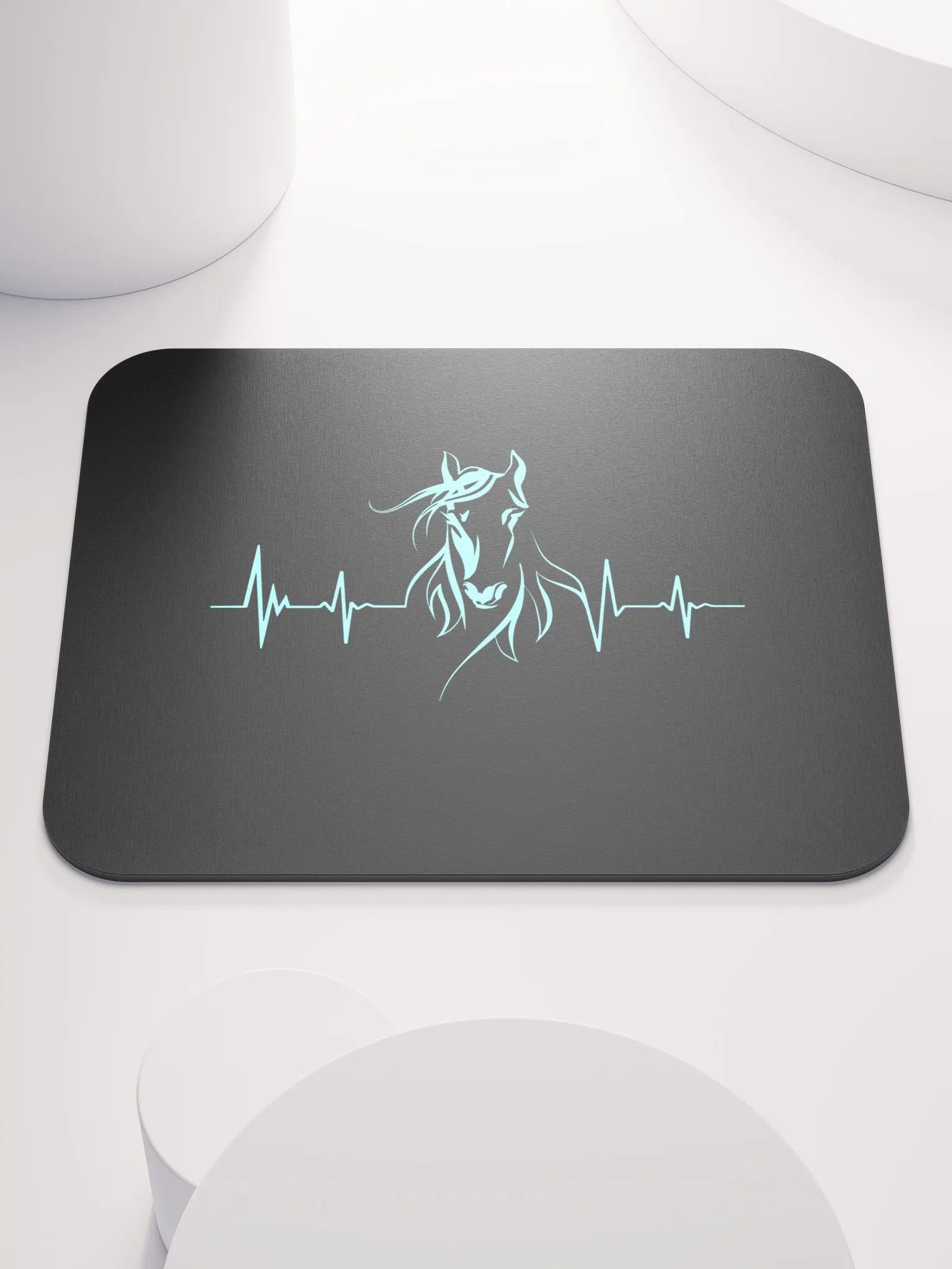 Horse Heartbeat Mouse Pad product image (1)