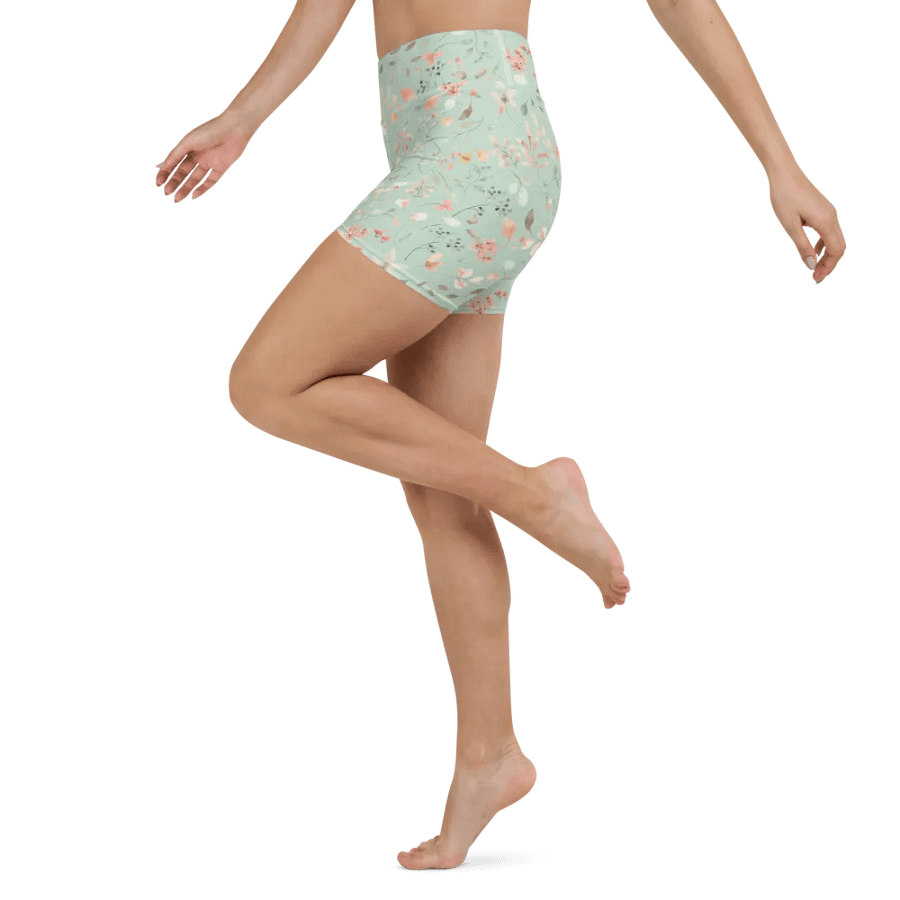 Floral Bliss Yoga Shorts product image (4)