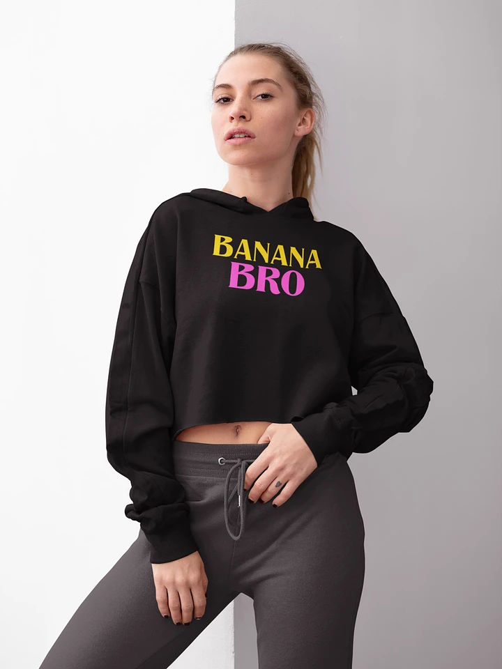 Banana Bro fleece crop hoodie product image (1)