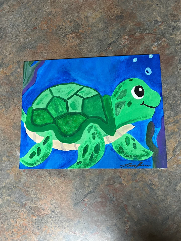 Emerald the Sea Turtle - Signed TaylorRose Art product image (1)