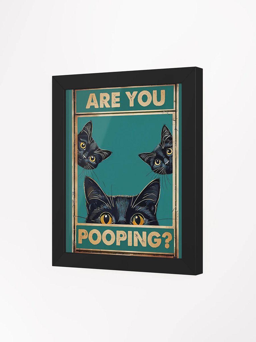 Peeking Cats Bathroom Art Print product image (4)