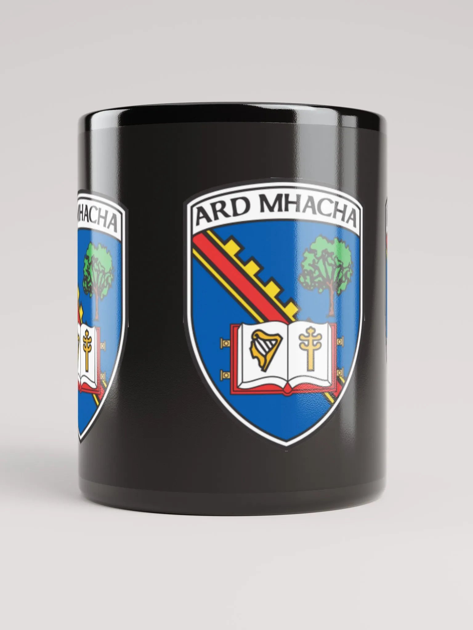 Armagh Crest Black Glossy Mug product image (9)