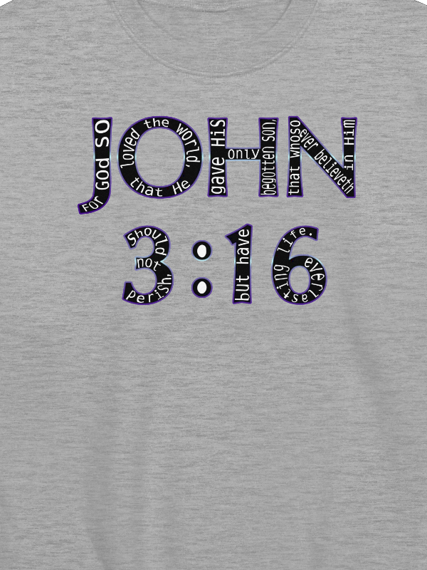 John 3:16 With Verse Sweatshirt product image (2)