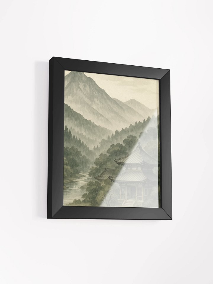 Zen Temple in the Mountains – Framed Poster for Nichiren Buddhism Practice product image (26)