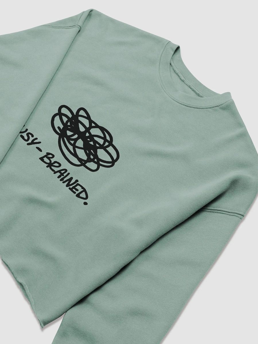 BUSY-BRAINED cropped crewneck product image (1)