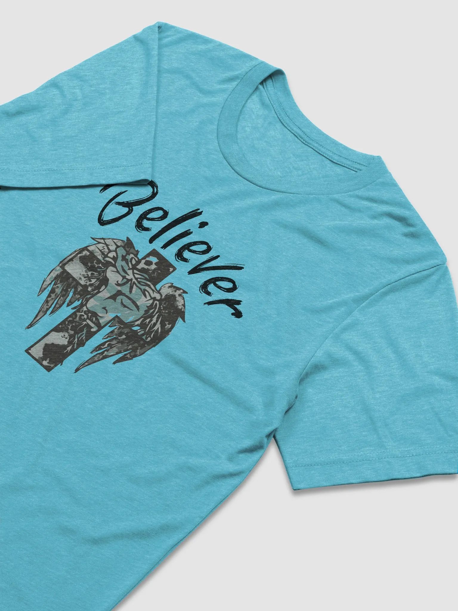 BELIEVER FAITH Mystic Visage Tri-Blend Tee product image (22)