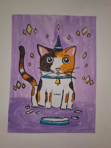 Day 30 Whisker 

#peachtober25 #peachtober25whisker #whisker #cat #gouache #art