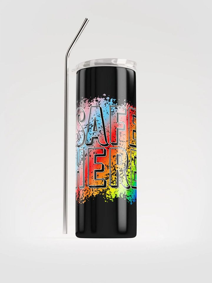 Safe Here Water Bottle With Straw product image (1)