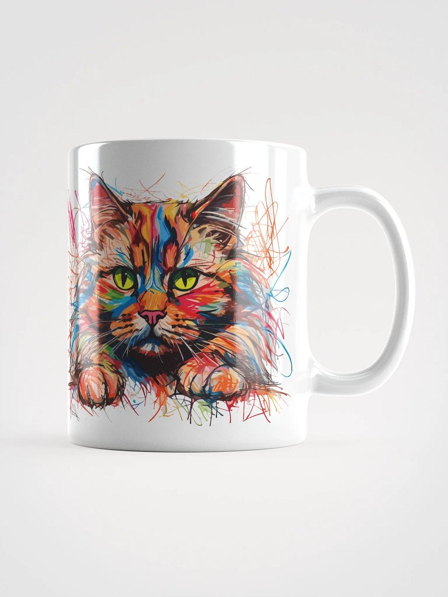 Graffiti Scribbles Cat 8 , Mug product image (2)