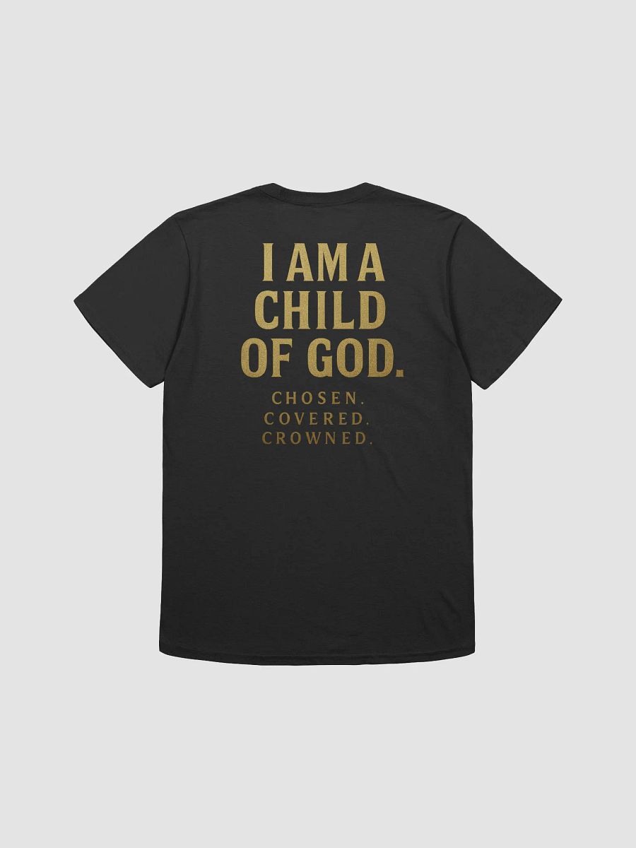 Radiant Cross | “I Am a Child of God” Premium Statement Tee (Front + Back Print) product image (7)