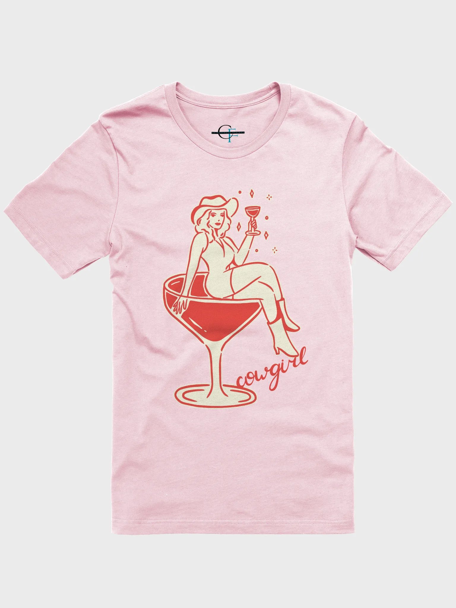 Cowgirl Martini Bella Canvas Tee Shiny product image (6)