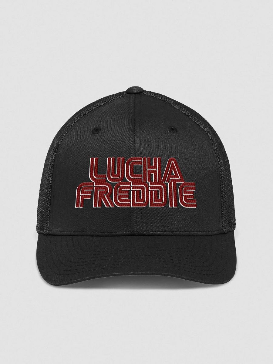 LuchaFreddie Mega Drive logo FlexFit Trucker Cap product image (1)