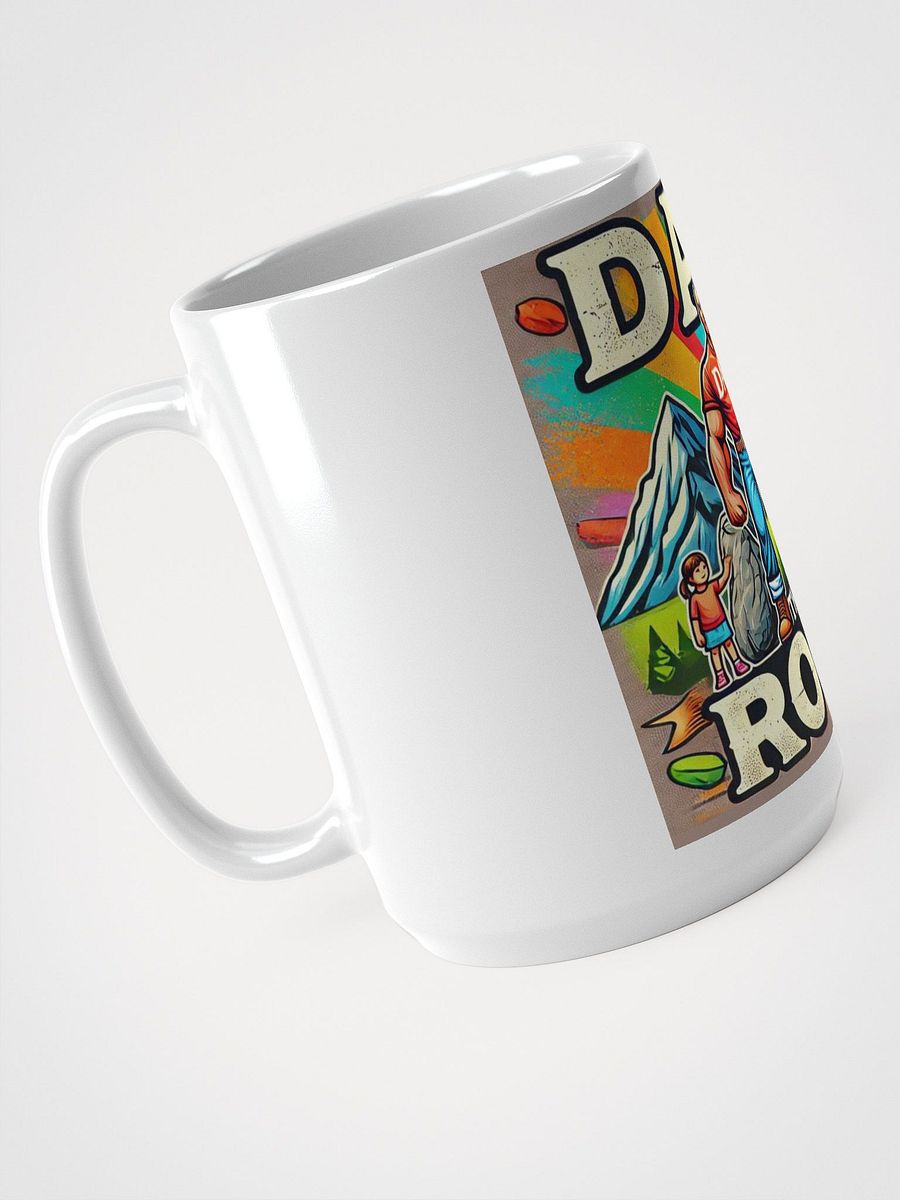 Dad The Rock White Glossy Mug product image (3)